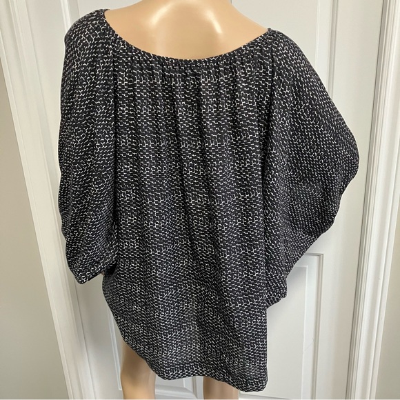 A.N.A. | Women's Black and White loose fit Top with oversized sleeves - Picture 3 of 6